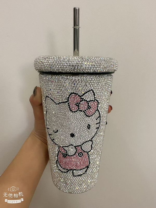 hellokitty hand-tiled thermos cup cute looking brick will not fall